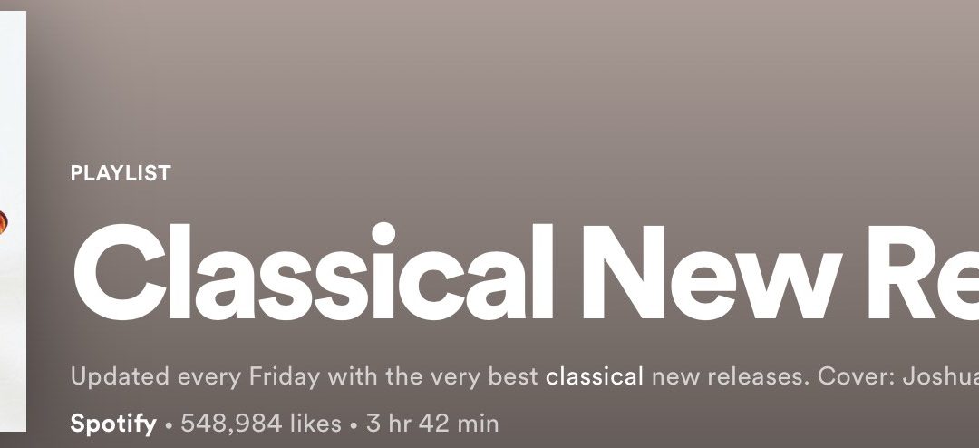 Spotify:Classical New Releases